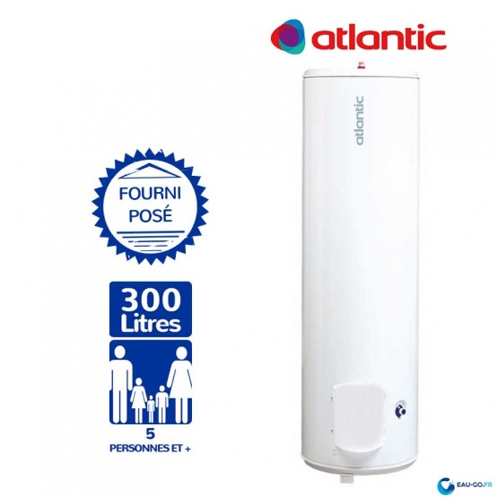 Chauffe eau electrique 300L ATLANTIC chaufféo Plus ...